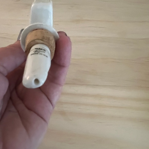 Vintage Ceramic Salignac Cofnac Optics Bottle Pourer made in UK Wade pottery - Picture 5 of 7